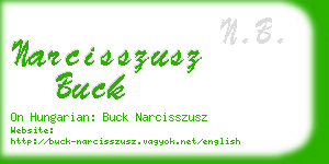 narcisszusz buck business card